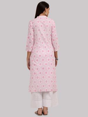 printed straight kurta - 17457748 - Standard Image - 3