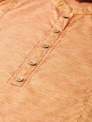 solid straight kurta - 17457751 - Standard Image - 4