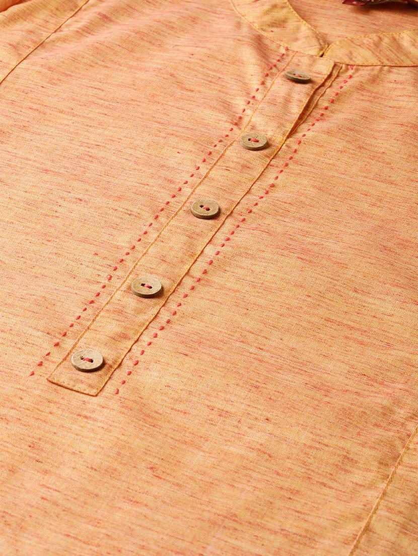 solid straight kurta - 17457751 - Zoom Image - 4