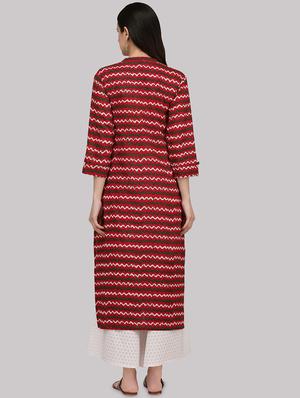 printed straight kurta - 17457753 - Standard Image - 3