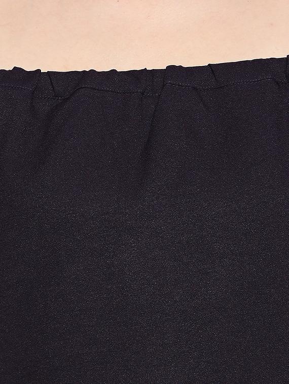 off shoulder neck solid top - 17457774 - Zoom Image - 5