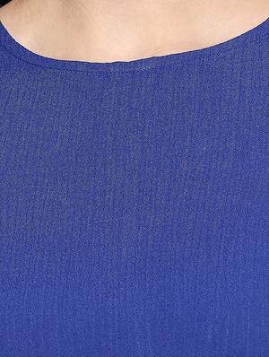 round neck solid top - 17457776 - Standard Image - 5