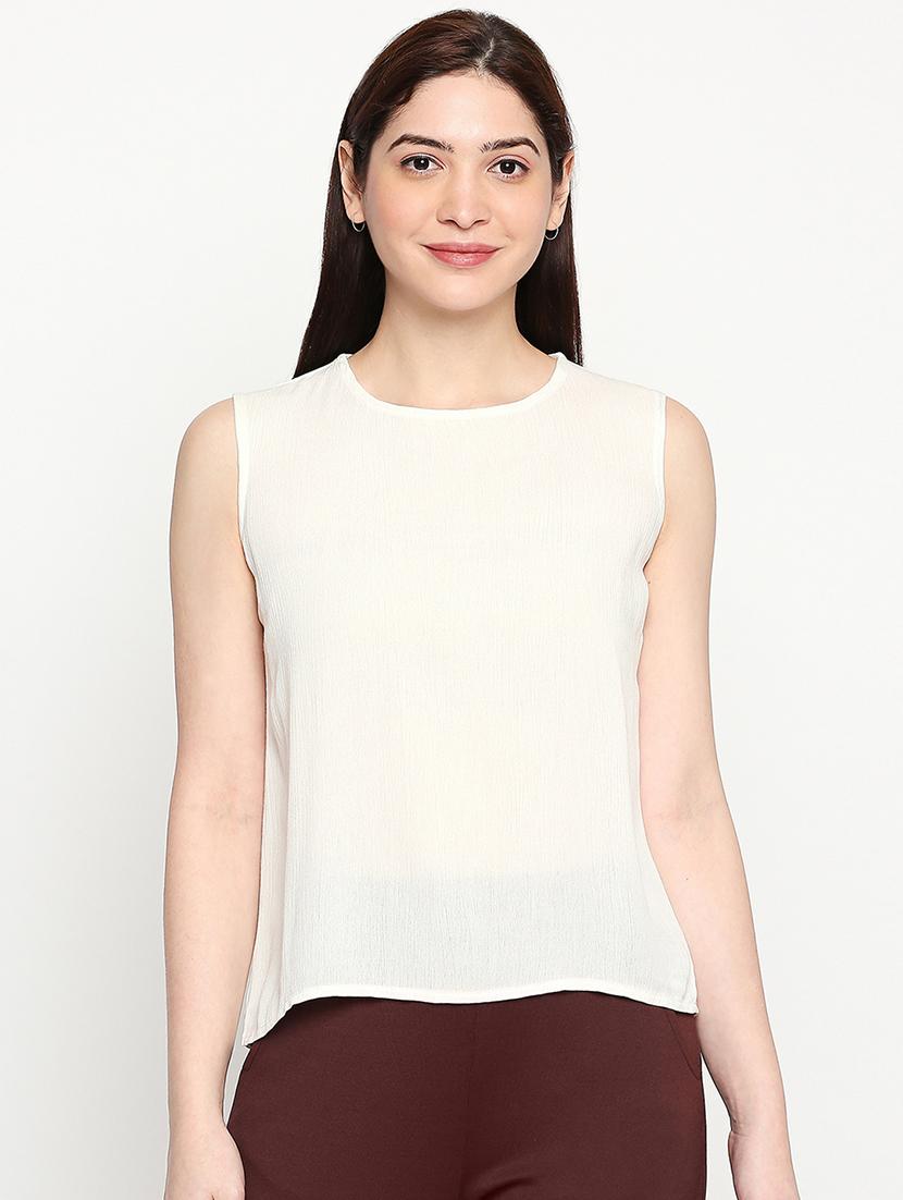 round neck solid top - 17457777 - Zoom Image - 1