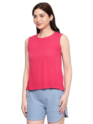 round neck solid top - 17457779 - Standard Image - 2