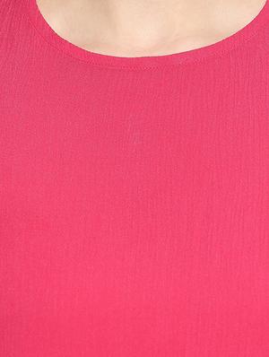 round neck solid top - 17457779 - Standard Image - 5