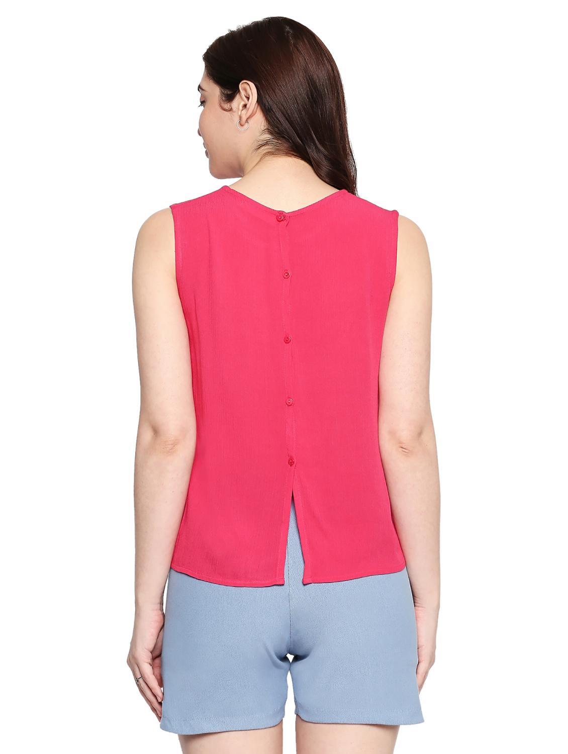 round neck solid top - 17457779 - Zoom Image - 3