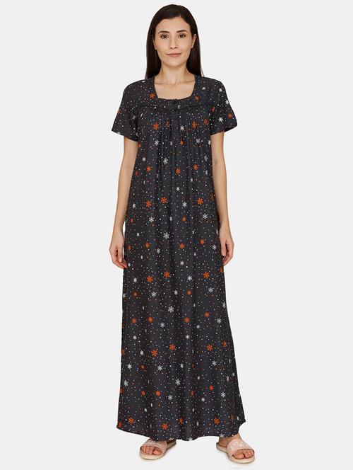 printed nightwear gown - 17457781 - Standard Image - 1