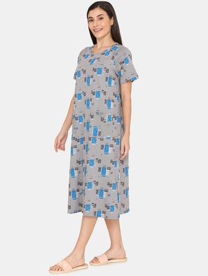 printed nightwear dress - 17457785 - Standard Image - 2