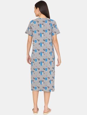 printed nightwear dress - 17457785 - Standard Image - 3
