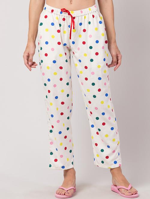 white rayon pajama - 17457794 - Standard Image - 1