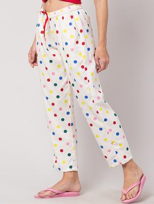 white rayon pajama - 17457794 - Standard Image - 2