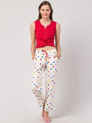 white rayon pajama - 17457794 - Standard Image - 4