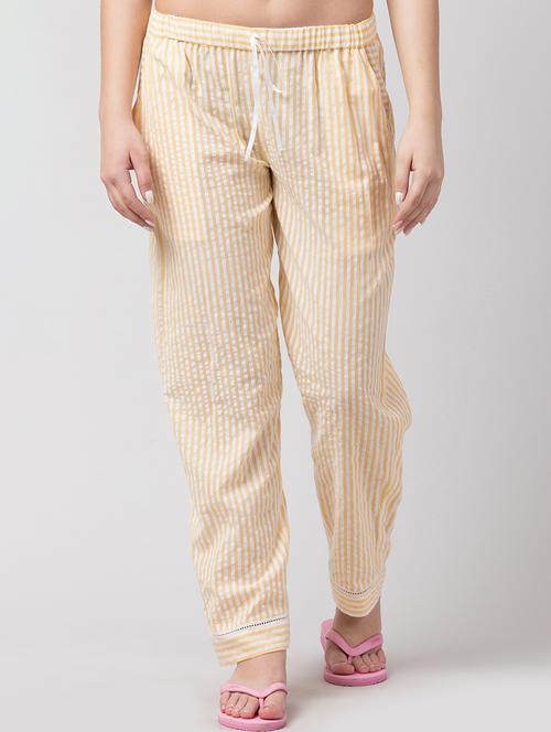 yellow rayon pajama - 17457795 - Standard Image - 1