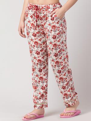white rayon pajama - 17457797 - Standard Image - 2