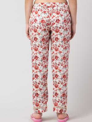white rayon pajama - 17457797 - Standard Image - 3