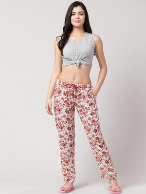 white rayon pajama - 17457797 - Standard Image - 4