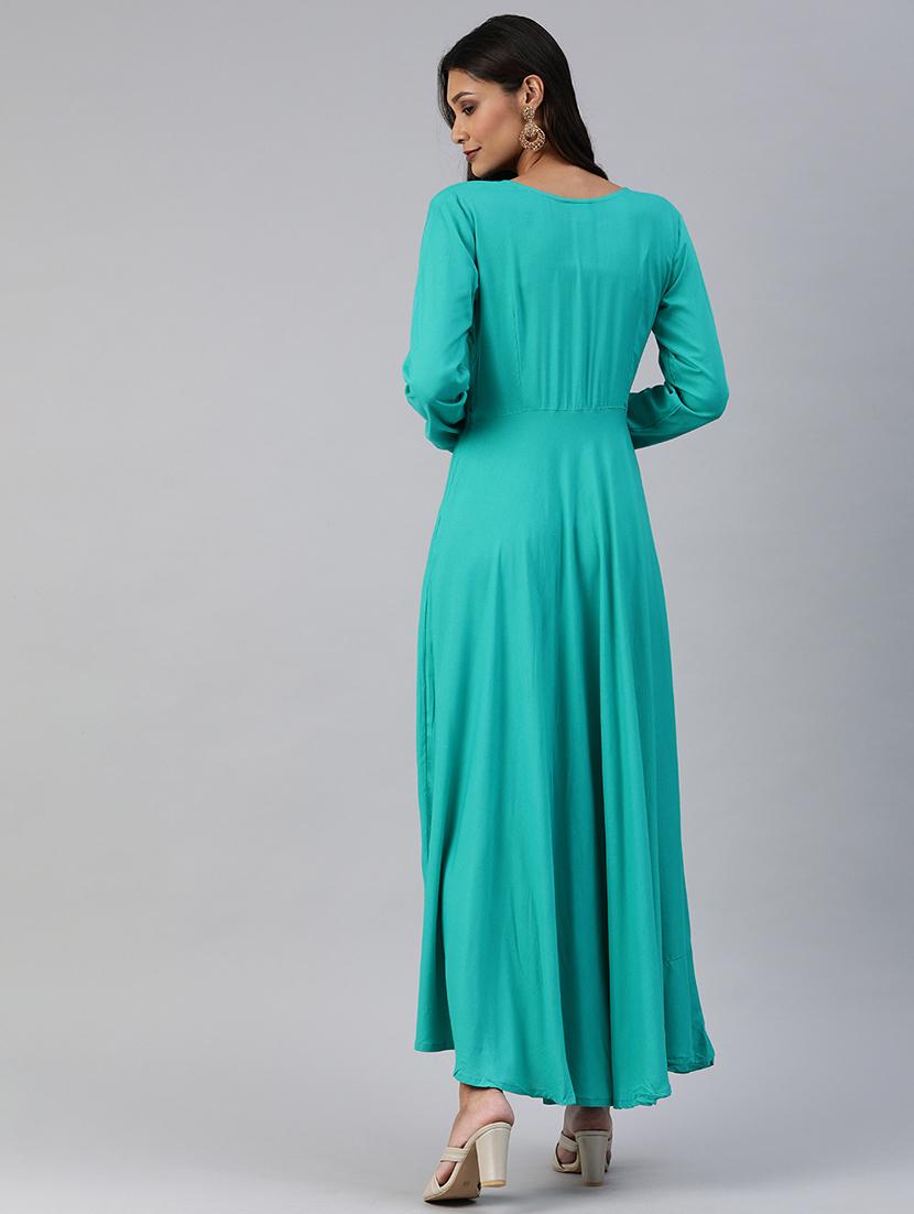 long sleeved fit & flare dress - 17457802 - Zoom Image - 3