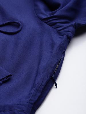 tie knot detail fit & flare dress - 17457803 - Standard Image - 4