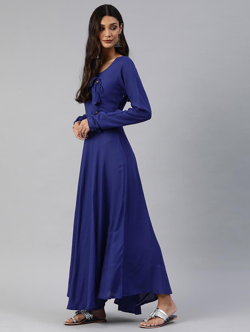 tie knot detail fit & flare dress - 17457803 - Zoom Image - 2