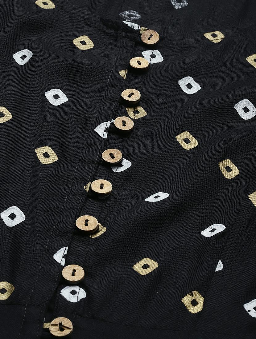button detail fit & flare dress - 17457804 - Zoom Image - 5
