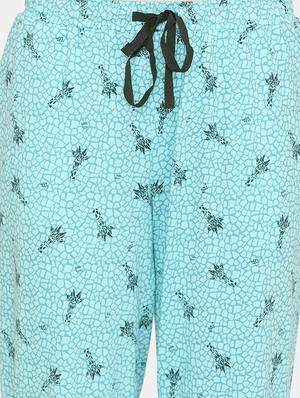 drawstring waist printed pajama - 17457817 - Standard Image - 5