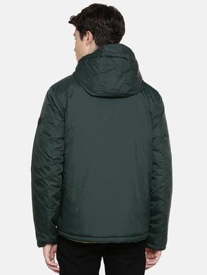 green solid reversible casual jacket - 17457833 - Standard Image - 5