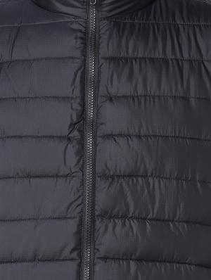 navy blue solid quilted jacket - 17457852 - Standard Image - 5