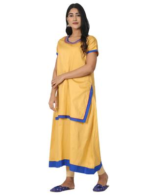 solid layered kurta - 17457902 - Standard Image - 2