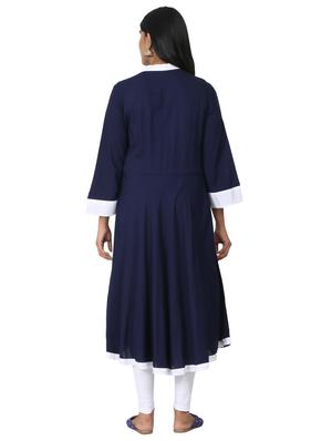 solid flared kurta - 17457904 - Standard Image - 3