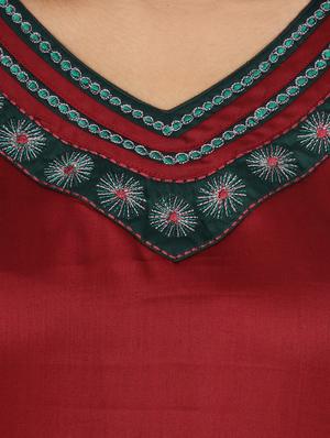 solid flared kurta - 17457909 - Standard Image - 4