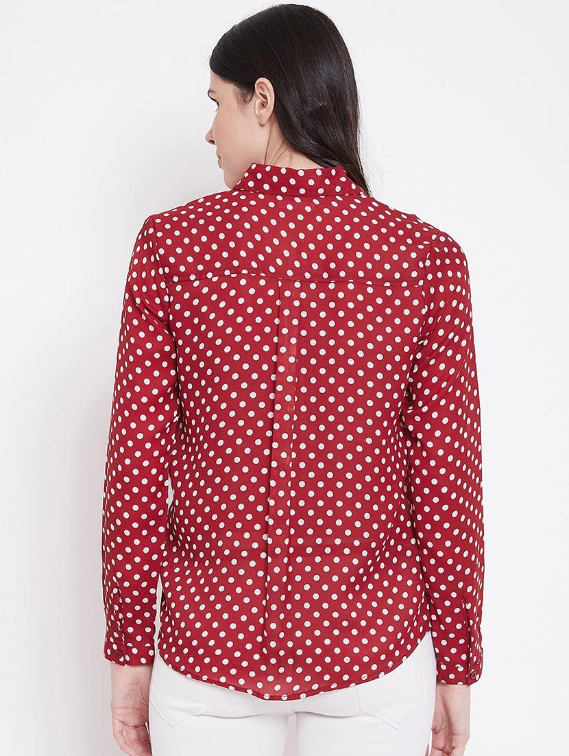 long sleeved polka dot shirt - 17457962 - Zoom Image - 3