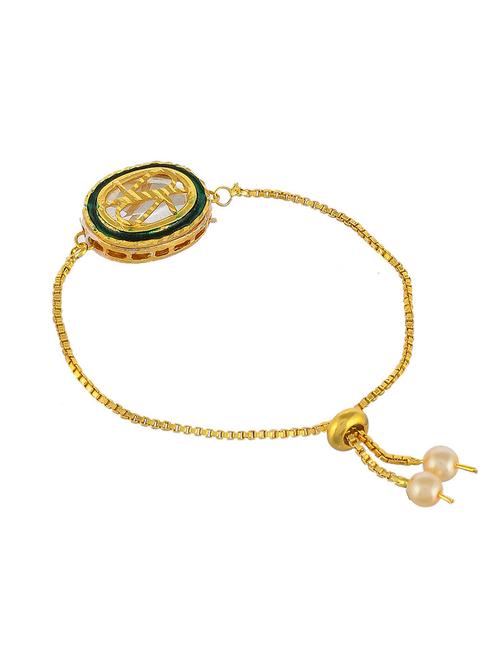 gold brass bangle bracelet - 17458366 - Standard Image - 1