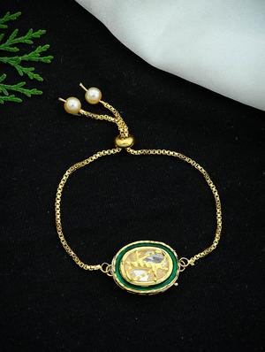 gold brass bangle bracelet - 17458366 - Standard Image - 2