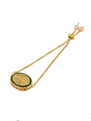 gold brass bangle bracelet - 17458366 - Standard Image - 4