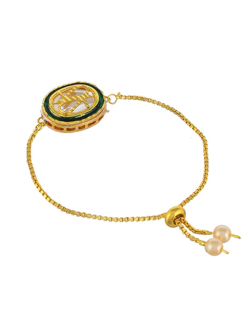 gold brass bangle bracelet - 17458366 - Zoom Image - 1