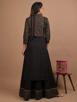 printed kurta sharara set - 17458519 - Standard Image - 3