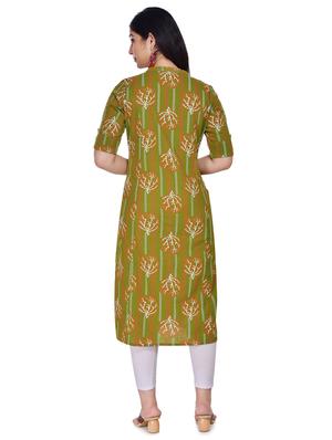 printed straight kurta - 17458531 - Standard Image - 2