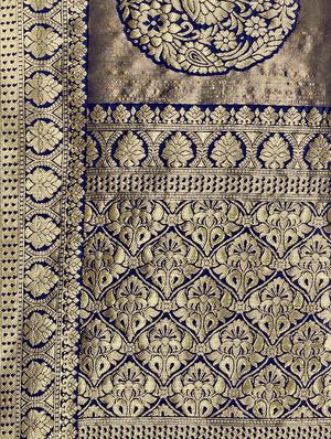self design woven saree with blouse - 17458915 - Standard Image - 6