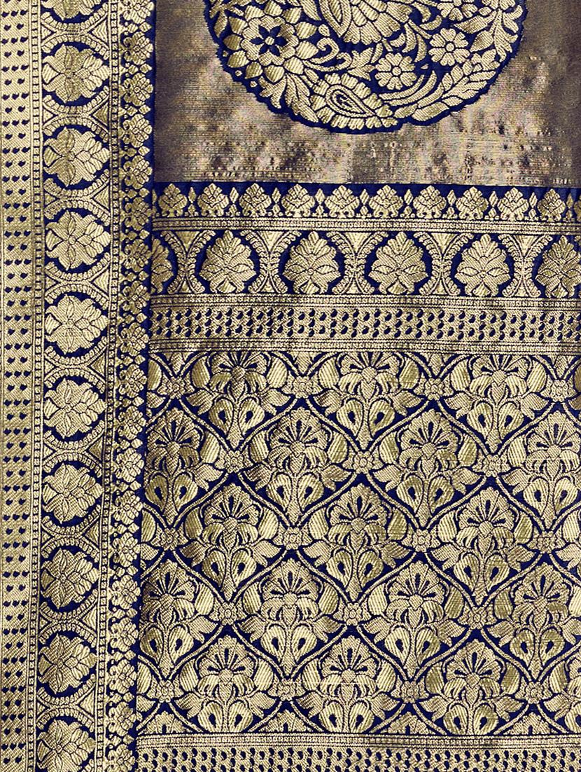 self design woven saree with blouse - 17458915 - Zoom Image - 6