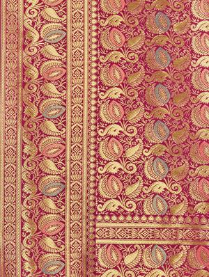 self design woven saree with blouse - 17458936 - Standard Image - 5
