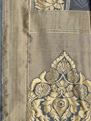 self design woven saree with blouse - 17458938 - Standard Image - 5