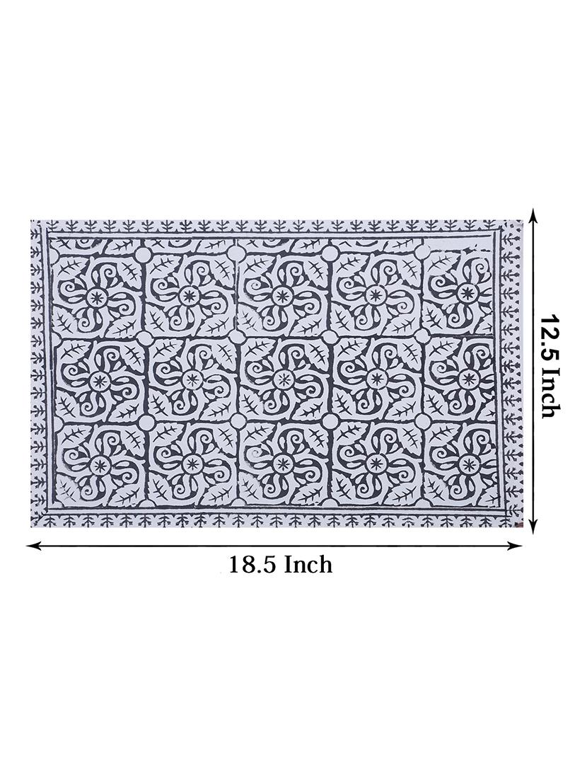 cotton jaipuri printed 6 table mat & 1 runner (set of 7 pcs) - 17458980 - Zoom Image - 5