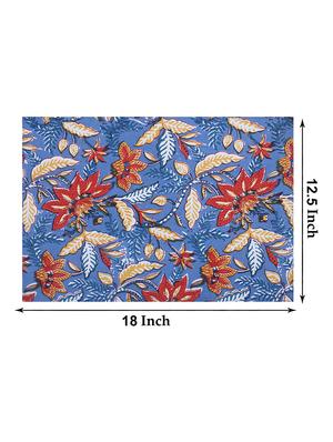 cotton jaipuri printed 6 table mat & 1 runner (set of 7 pcs) - 17458984 - Standard Image - 5