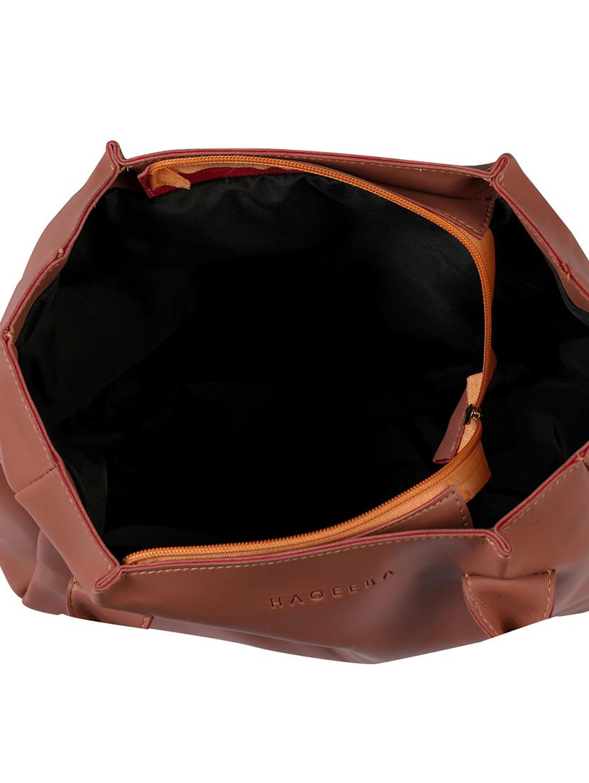pink leatherette (pu) regular sling bag - 17459020 - Zoom Image - 3