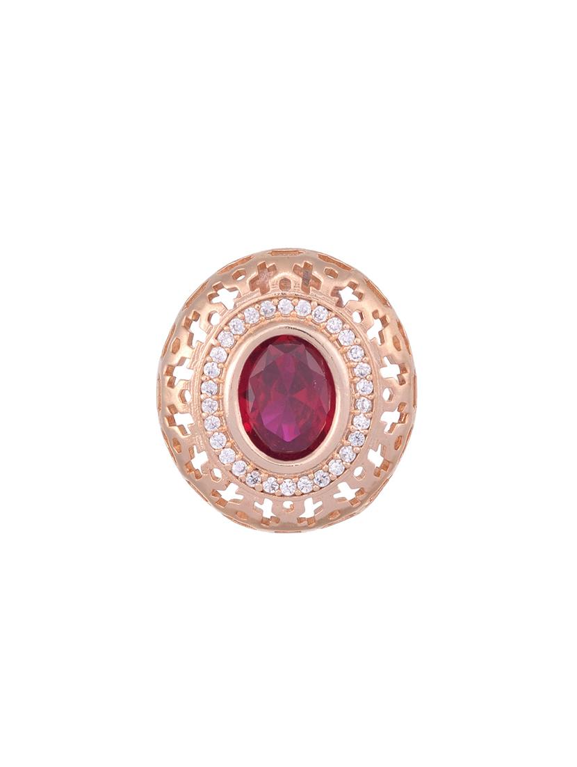 red brass studs earring - 17459065 - Zoom Image - 3