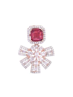 red brass drop earring - 17459069 - Standard Image - 3
