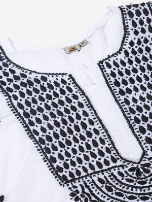ada hand-embroidered white chikankari kurti - 17459079 - Standard Image - 5