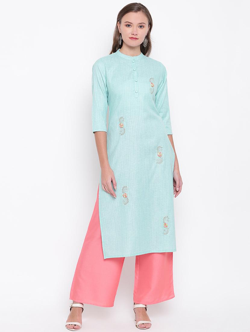 printed straight kurta - 17459427 - Zoom Image - 1