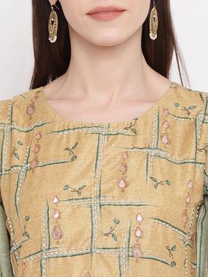 printed flared kurta - 17459577 - Standard Image - 4