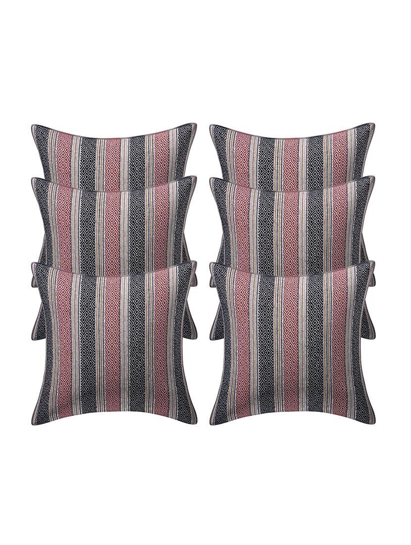 jacquard assorted cushion cover (pack of 6) - 17459599 - Zoom Image - 1